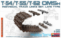 T-54, T-55, T-62 OMSh Individual Track Links set, late type