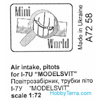 Mini World  7258 Air intake and pitots for I-7U, for Modelsvit kit