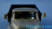 Northstar Models  43K-0034 Photo-etched set 1/43 for ZiL-130 SSM (mirrors, windscreen wipers, fuel tank cap)