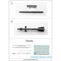 Northstar Models  48012 R-27ET AAM (Nato AA-10 "Alamo")