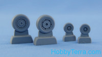 Northstar Models  48045-b Wheels set 1/48 for F-4 C, D, E, F Phantom II No mask series