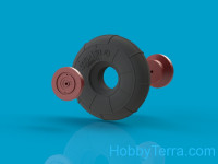 Northstar Models  48071-a Wheels set 1/48 for YaK-52, no mask series