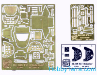 Photo-etched set 1/48 interior Bf109 F2/F4, for Zvezda kit