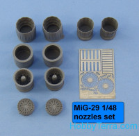 Northstar Models  48093 Exhaust nozzles 1/48 for MiG-29 (resin, PE parts)