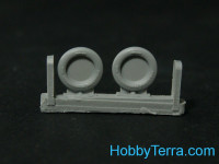 Northstar Models  48117-a Wheels set 1/48 for Soviet WWII plane U-2 / Po-2 - No Mask series