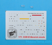 Northstar Models  72008 AGM65 Maverick + LAU-117/A Launcher (2 pcs., decal, PE parts)