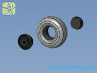 Northstar Models  72164-a Wheels set 1/72 Bf-109G6 (main disk type 1 – with ribs) Smooth main tires No Mask series