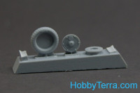 Northstar Models  72165-a Wheels set 1/72 Bf-109 G6 (main disk type 2 - without ribs)