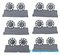 OKB Grigorov  S72027 Idler wheels 1/72 for T-34 mod.1942, "Ural" type