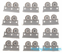 OKB Grigorov  S72039 Wheels set 1/72 for KV, cast with 8 triangular apertures, from mid 1942