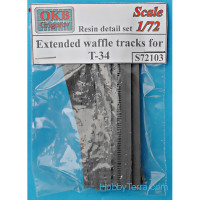 Extended waffle tracks for T-34