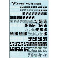 Luftwaffe swastikas 1940-45, scale 1/72-1/48