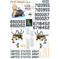 Decal for helicopter CH-47 Chinook Part 1