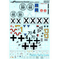 Decal 1/48 for Messershmit Me-109-G