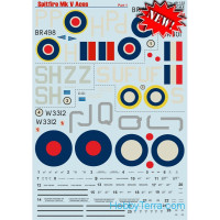 Decal 1/48 for Spitfire Mk V Aces, Part 1