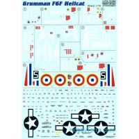 Decal for Grumman F6F Hellcat