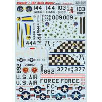 Decal 1/72 for Convair F-102 Delta Dagger, Part 2