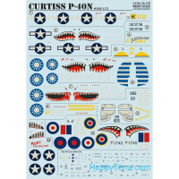 Decal for Curtiss P-40N