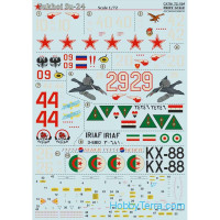 Decal 1/72 for Sukhoi Su-24 bomber