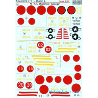 Decal 1/72 for Kawanishi N1K1-J Shiden & N1K2-J Shidenkai 