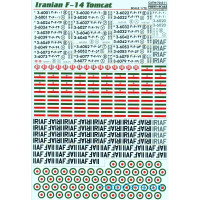 Print Scale  72-211 Decal 1/72 for Iranian F-14 Tomcat