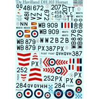 Decal 1/72 for De Havilland DH.103 