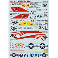 Decal 1/72 for US Navy F-4 Phantom IIs, Part 1