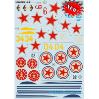 Decal 1/72 for Lisunov Li-2