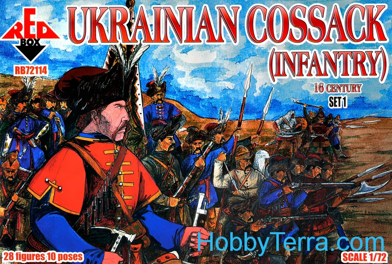 16th siècle REDBOX 72114 Ukrainian COSAQUE Set 1 infanterie échelle 1/72 