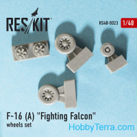 RESKIT  48-0023 Wheels set 1/48 for F-16 (A) Fighting Falcon