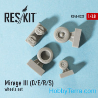 RESKIT  48-0029 Wheels set 1/48 for Mirage III (D/E/R/S)