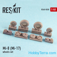Wheels set for Mi-8 (Mi-17), for Top Gun kit