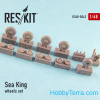 Wheels set 1/48 for Sea King (all versions), for Hasegawa/Revell kit