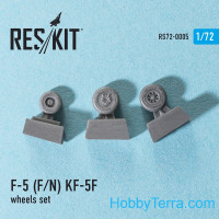 RESKIT  72-0005 Wheels set 1/72 for F-5 (F/N) KF-5F