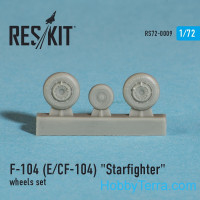 RESKIT  72-0009 Wheels set 1/72 for F-104 (E) and CF-104 Starfighter