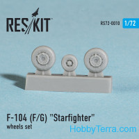 RESKIT  72-0010 Wheels set 1/72 for F-104 (F/G) Starfighter