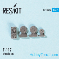 RESKIT  72-0016 Wheels set 1/72 for F-117