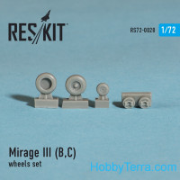 Wheels set 1/72 for Mirage III (B,C)