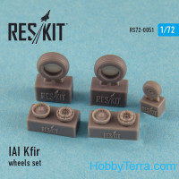Wheels set 1/72 for IAI Kfir, for Italeri/Hasegawa kit
