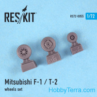 Wheels set 1/72 for F-1/T-2, for Hasegawa kit