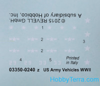 Revell  03350 US Army vehicles, WWII (6 models in box)