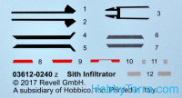 Revell  03612 Star Wars. Spacecraft Sith Infiltrator