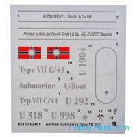 Revell  05100 U-Boot type VIIC/41 "Atlantic version" German submarine