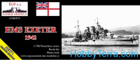 HMS Exeter heavy cruiser, 1942 (resin kit)