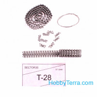 Assembled metal tracks for Soviet medium tank T-28