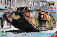 WWI heavy battle tank Mk.IV (2 in 1)