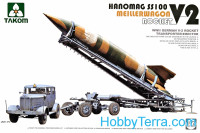 WWII German V-2 Rocket Transporter/Erector Meillerwagen + Hanomag SS100