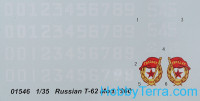 Trumpeter 01546 型号套件俄罗斯T-62坦克，型号1960