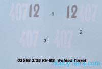 Trumpeter 01568 苏联KV-8S焊接炮塔