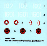 Trumpeter  01589 Russian ASU-85 airborne self-propelled gun Mod.1970